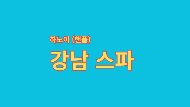 Read more about the article 하노이 강남 스파 (핸플)